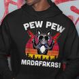 Frenchie Pew Pew Madafakas Vintage French Bulldog Church Hoodie Lustige Geschenke