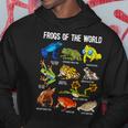 Frog Lover Types Of Frogs Frog Catcher Herpetology Frog Hoodie Personalized Gifts
