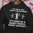 Archery Smart People Cool Athletic Hunters Archery Hoodie Unique Gifts