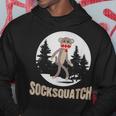 Bigfoot Sighting Sock Monkey Sasquatch Socksquatch Hoodie Unique Gifts