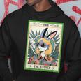 Bunny Cannabis Weed Lover 420 The Stoner Tarot Card Hoodie Funny Gifts