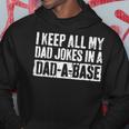 Dad Jokes In Dad-A-Base Vintage For Father's Day Mens Hoodie Unique Gifts