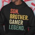 Gaming Son Brother Gamer Legend Video Game Vintage Hoodie Personalized Gifts