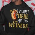 Hot Dog I'm Just Here For The Wieners Sausage Hoodie Unique Gifts