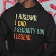 Husband Dad Security Guard Legend Vintage Retro Hoodie Unique Gifts