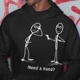Need A Hand Stickman Costume Stick Figure Hoodie Unique Gifts
