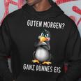Penguin Guten Morgen Ganz Dünnes Ice Cream S Hoodie Lustige Geschenke