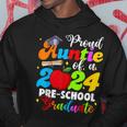 Proud Auntie Of A Class Of 2024 Pre-School Graduate Hoodie Unique Gifts