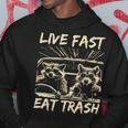 Raccoon Live Fast Eat Trash Street Cats Squad Hoodie Personalized Gifts