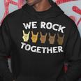 We Rock Together Rocker Skeleton Hand Hoodie Unique Gifts