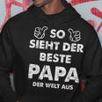 So Sieht Der Beste Papa Der Welt German Langu Kapuzenpullover Lustige Geschenke