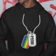 Gay Pride Flag Lgbt Military Dog Tag Hoodie Unique Gifts