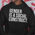 Gender Is A Social Construct Queer Spectrum Non-Binary Hoodie Unique Gifts