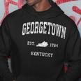 Georgetown Kentucky Ky Vintage Athletic Sports Hoodie Unique Gifts