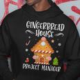 Gingerbread House Project Manager Baking Xmas Pajamas Hoodie Personalized Gifts