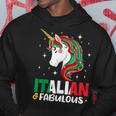 Girl Italian Italy Flag Unicorn Women Hoodie Unique Gifts