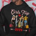 Girls Trip 2024 For Black Melanin Queen On Vacation Women Hoodie Personalized Gifts