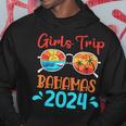 Girls Trip Bahamas 2024 Summer Vacation Beach Matching Hoodie Funny Gifts