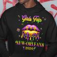 Girls's Trip New Orleans 2024 Mardi Gras Mask Friends Hoodie Personalized Gifts