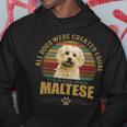 God Created Maltese Hoodie Unique Gifts