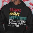 Gramps Know Everything Fathers Day For Grandpa Gramps Hoodie Personalized Gifts