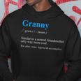 Grandmother Dictionary Definition Quote For Granny Hoodie Funny Gifts