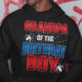 Grandpa Of Birthday Boy Costume Spider Web Birthday Party Hoodie Personalized Gifts