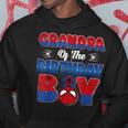 Grandpa Of The Birthday Boy Spider Family Matching Hoodie Funny Gifts