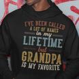 Grandpa Is My Favorite Name Father's Day Grandpa Hoodie Personalized Gifts