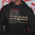 Grandpa The Man The Myth The Bad Influence Hoodie Personalized Gifts