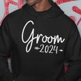 Groom Est 2024 Married Wedding Engagement Getting Ready Hoodie Funny Gifts