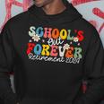 Groovy School's Out Forever Retirement 2024 Retired Teacher Hoodie Unique Gifts