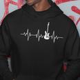 Guitar Guitarist Electric Guitar Heartbeat Rock Music Hoodie Unique Gifts