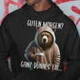 Guten Morgen Ganz Dünnes Eis Böser Bär & Kaffee Hoodie Lustige Geschenke