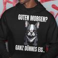 Guten Morgen Ganz Dünnes Eis French Bulldog Dog Kapuzenpullover Lustige Geschenke