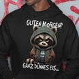 Guten Morgen Ganz Thin Ice Cream Black Hoodie Lustige Geschenke