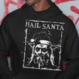 Hail Santa Heavy Metal Headbanger Ugly Christmas Hoodie Personalized Gifts