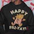 Happy Fri Yay Retro French Fries Friday Lovers Fun Teacher Hoodie Unique Gifts