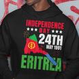 Happy Independence Eritrea Eritrean Flag & Eritrea Map Hoodie Unique Gifts