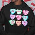 Happy Valentines Day Candy Conversation Hearts Cute Hoodie Funny Gifts