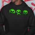 Hear No Evil Speak No Evil See No Evil Alien Hoodie Unique Gifts