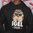 Hedgehog Papa Hoodie Lustige Geschenke