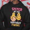 Hermana De Las Gemelas De Cumpleaños Bonito Gemelos Celebre Sudadera Regalos divertidos
