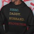 Hero Daddy Husband Protektor Atertag Geschenk Papa Sohn Kapuzenpullover Lustige Geschenke