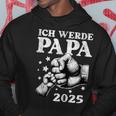 Herren Ich Werde Papa 2025 Baby Ankündigung Papa 2025 Kapuzenpullover Lustige Geschenke