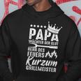 Herren Papa Wächter Der Glut Herr Des Feuers Kurzum Grillmeister Kapuzenpullover Lustige Geschenke