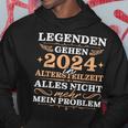 Herren Ruhestand 2024 Legende In Altersteilzeit Kapuzenpullover Lustige Geschenke