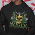 High King Skull Cannabis Smoker Marijuana Smoking Viking Hoodie Unique Gifts