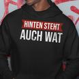 Hinterten Steht Auch Was Was Back Stands Och Wat Hoodie Lustige Geschenke