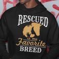 Horse Rescue Equine Rescued Is My Favorite Breed Adoption Hoodie Unique Gifts